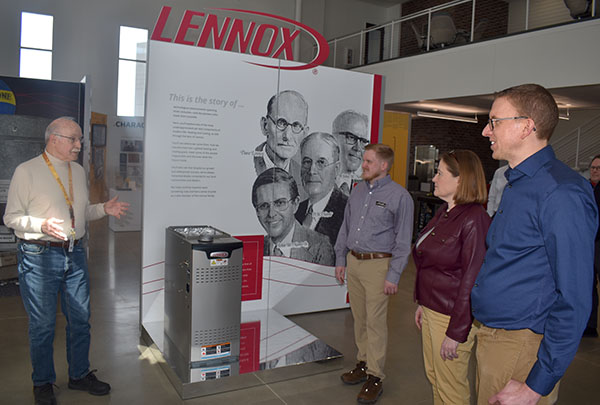Iowa Attorney General Brenna Bird tours Marshalltown Lennox plant Friday